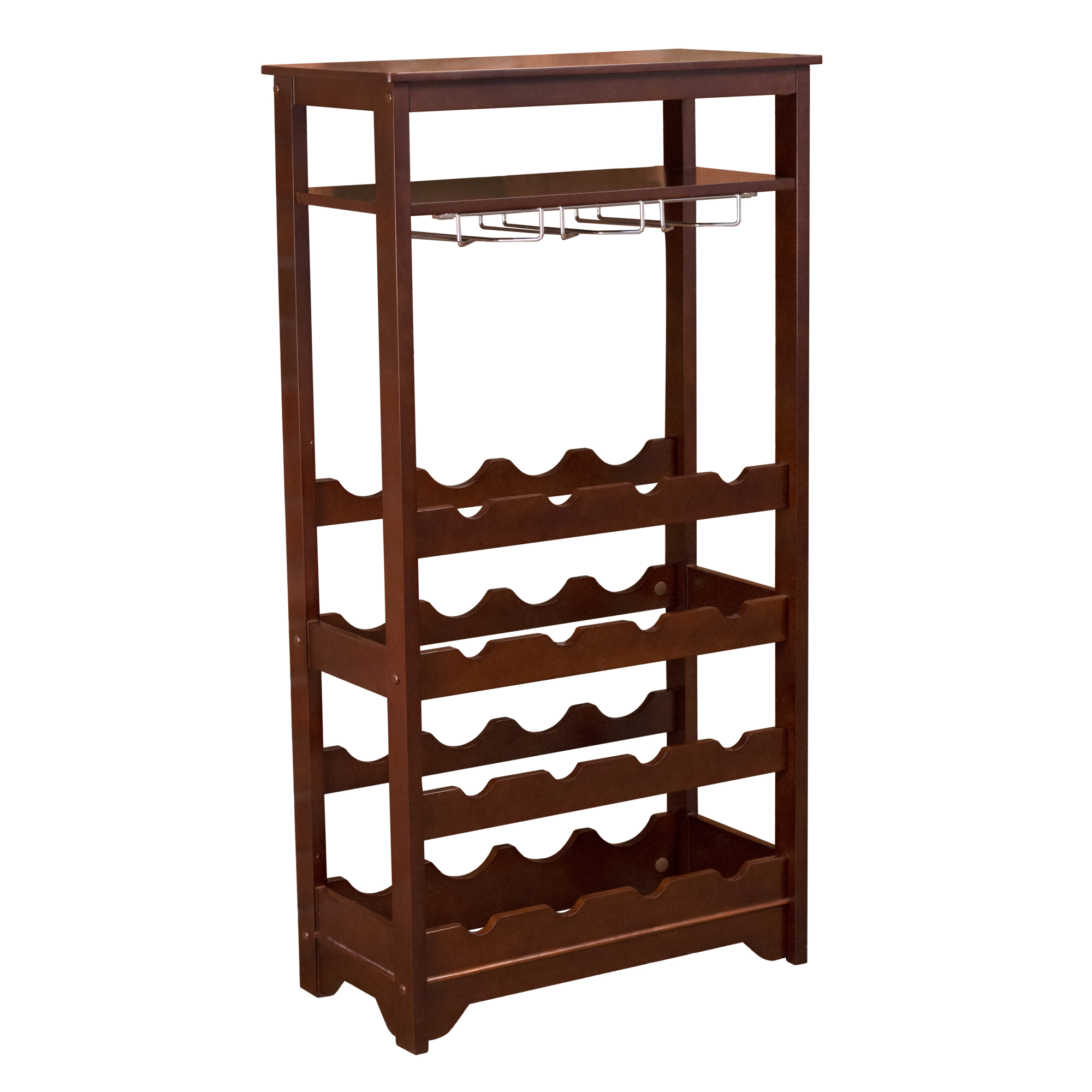 Merry Products, Wine Rack, Width 21.18 in, Depth 10.94 in, Material MDF, Model# WNR0011720800